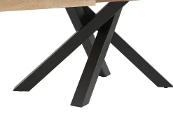 Ensemble table CATONAV + 4 chaises MASURIE - Naturel et crème