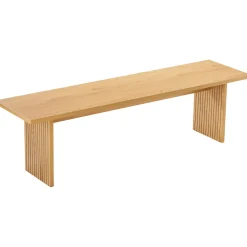 Ensemble table 180cm et 2 bancs style scandinave ALMA - HAPPY GARDEN