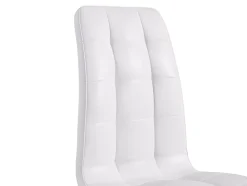 Ensemble table COSIMA + 4 chaises NADYA - Transparent et blanc