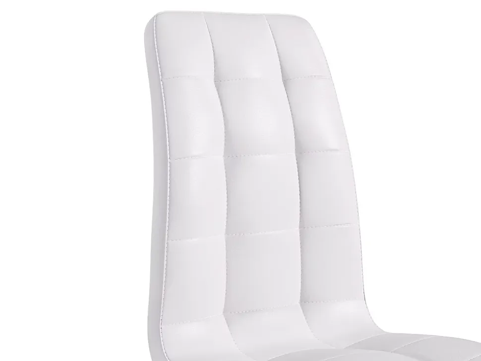 Ensemble table COSIMA + 4 chaises NADYA - Transparent et blanc