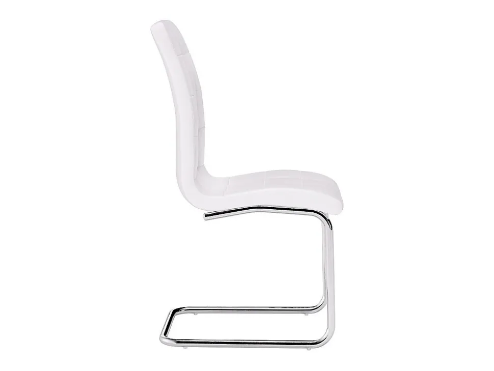 Ensemble table COSIMA + 4 chaises NADYA - Transparent et blanc