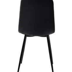 Ensemble table et chaises 80x80x75 cm table carrée avec 4 chaises assise rembourrée velours, pieds métal