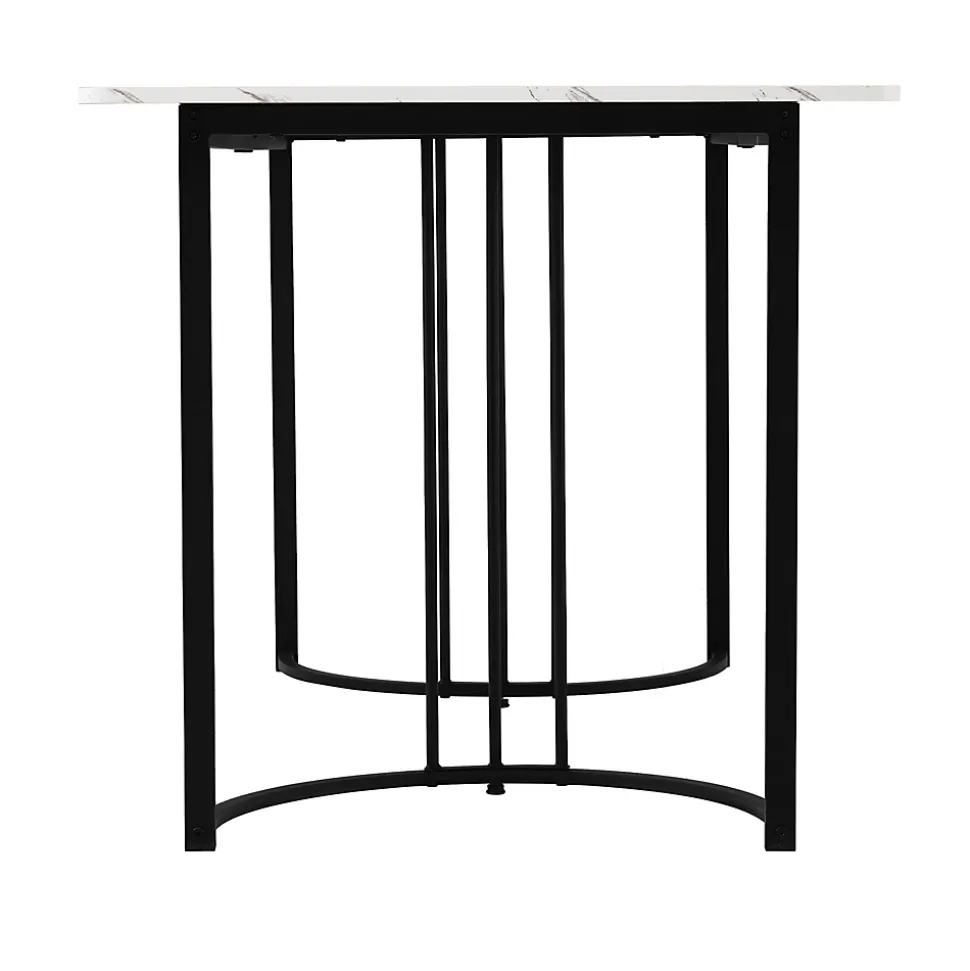 Ensemble table et chaises 140x80x75 cm avec 4 chaises, table rectangulaire MDF motif marbre, chaises velours