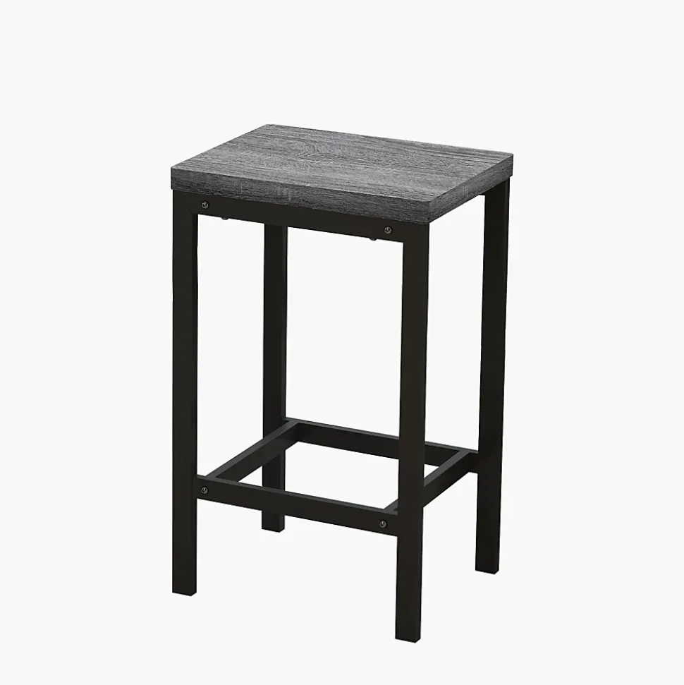 Ensemble table et chaises 148x40x90 cm avec 3 chaises hautes, structure métal et plateau MDF, style moderne