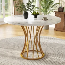 Ensemble table et chaises 80x80x76 cm avec 4 chaises, table carrée plateau effet marbre, assise velours