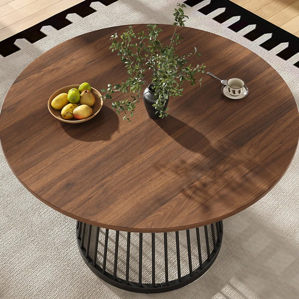Ensemble table et chaises 80x76 cm table ronde plateau effet marbre avec 4 chaises velours et pieds métal