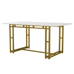 Ensemble table et chaises 120x70x75 cm avec 4 chaises, table rectangulaire, assise rembourrée velours vert