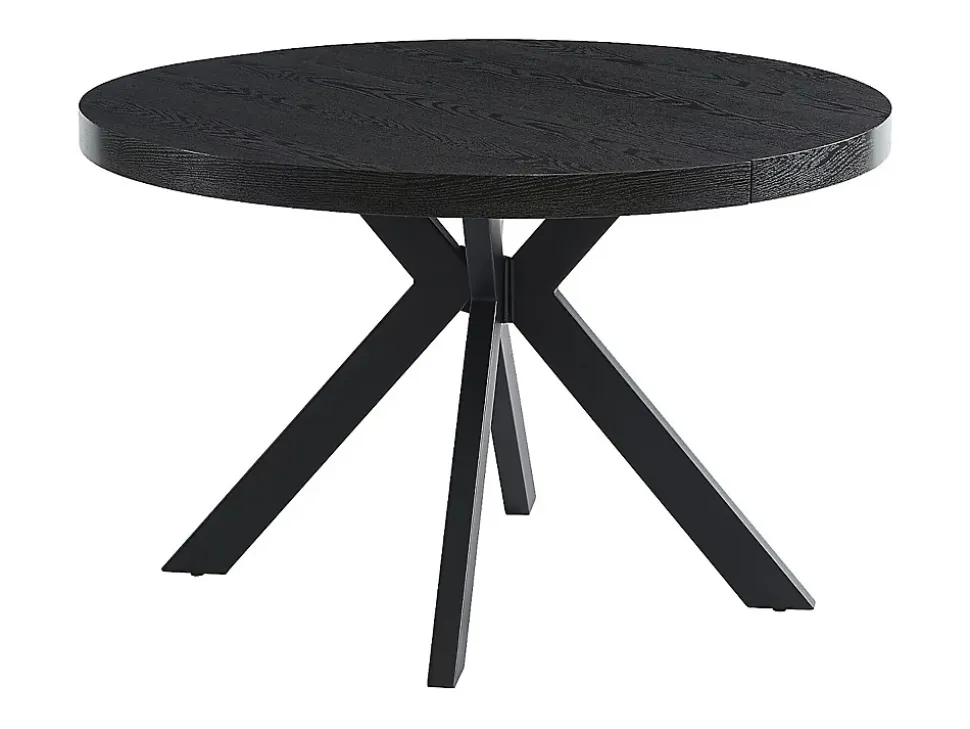 Ensemble table KOMONI + 4 chaises KADIJA - Noir et beige