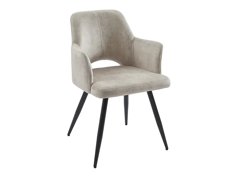 Ensemble table KOMONI + 4 chaises KADIJA - Noir et beige