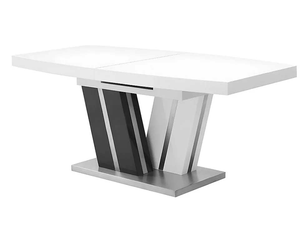 Ensemble table NOAMI + 4 chaises TWIZY - Blanc et gris