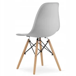Ensemble table rectangulaire Valora et 4 chaises Sonoma en chêne gris