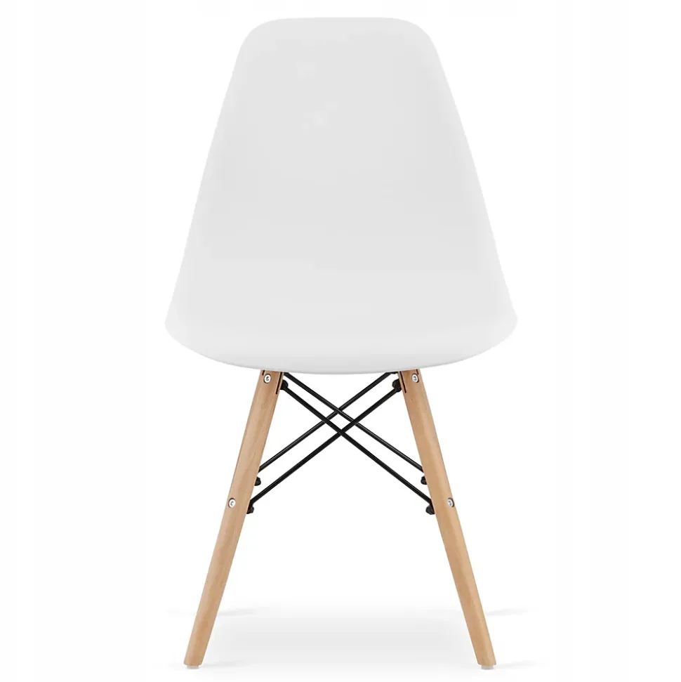 Ensemble table ronde blanche Valora KOVA 90 avec 4 chaises OSAKA