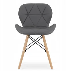 Ensemble table ronde blanche VALORA KOVA 80 avec 4 chaises grises WAKO
