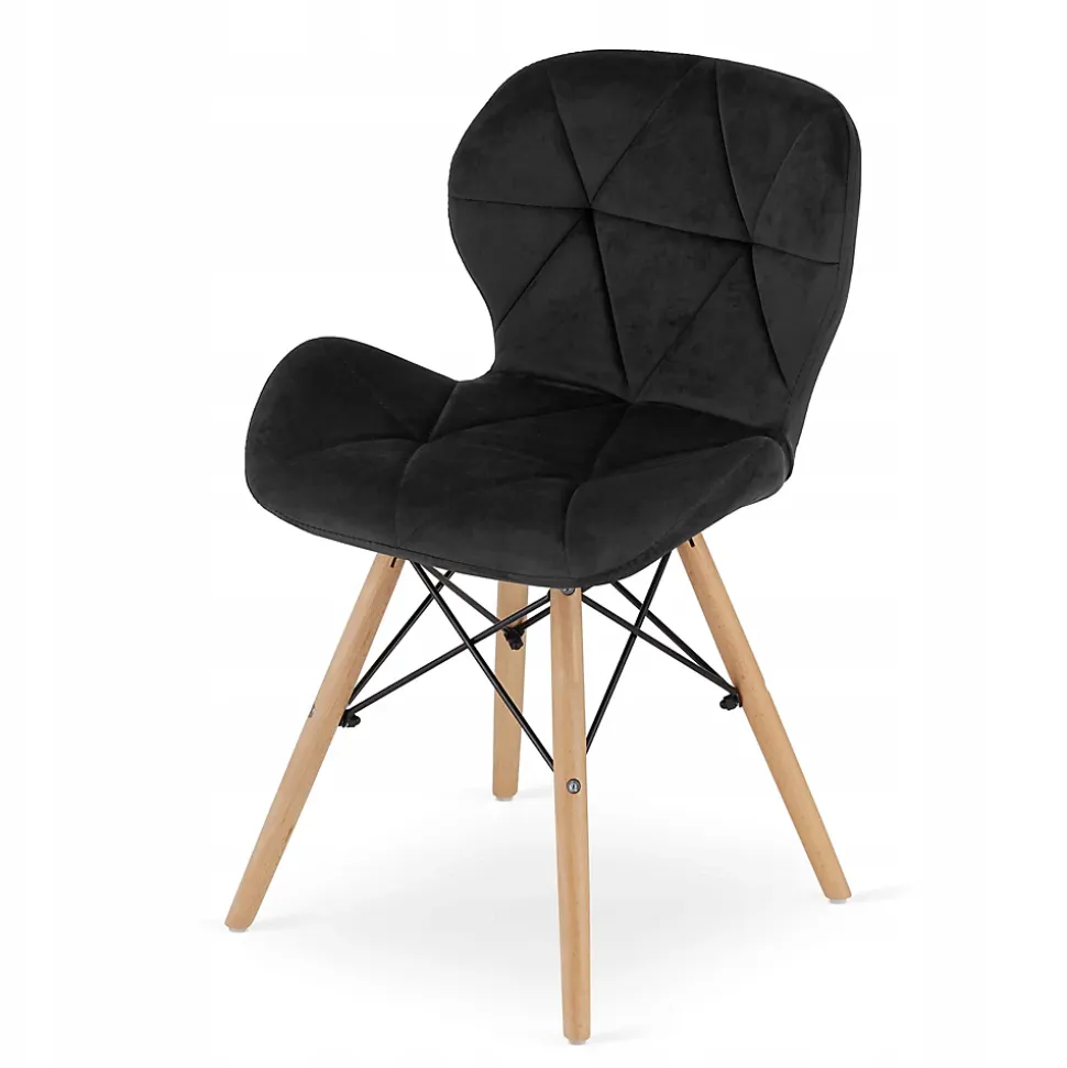 Ensemble table ronde Valora KOVA 80 blanche + 4 chaises WAKO noires