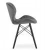 Ensemble table ronde VALORA KOVA 80 en frêne avec 4 chaises WAKO grises