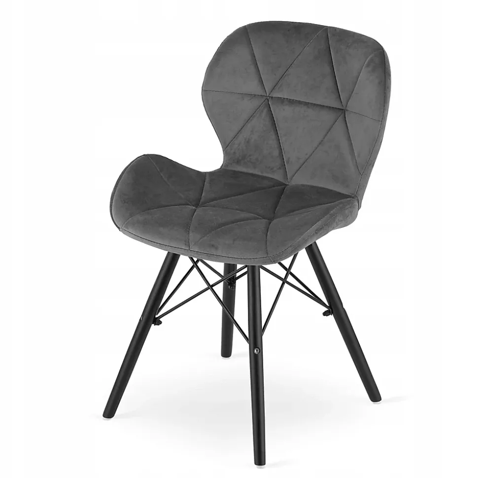 Ensemble table ronde VALORA KOVA 80 en frêne avec 4 chaises WAKO grises