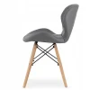 Ensemble table ronde VALORA KOVA et 4 chaises WAKO - Noir et gris