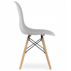 Ensemble table Valora KOVA 60 : table ronde blanche + 2 chaises grises