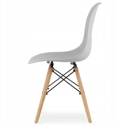 Ensemble table Valora KOVA 60 : table ronde blanche + 2 chaises grises