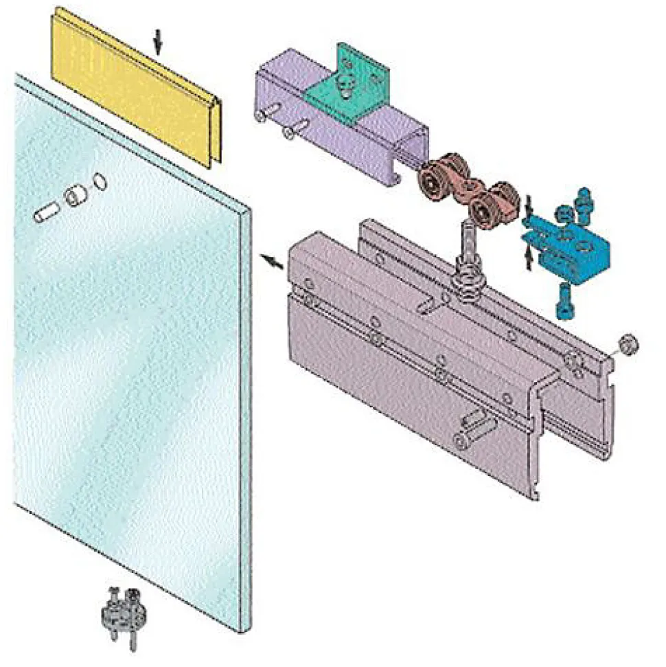 Equerre 120 kg fixation latéral pour rail - KOBLENZ - 0500 5