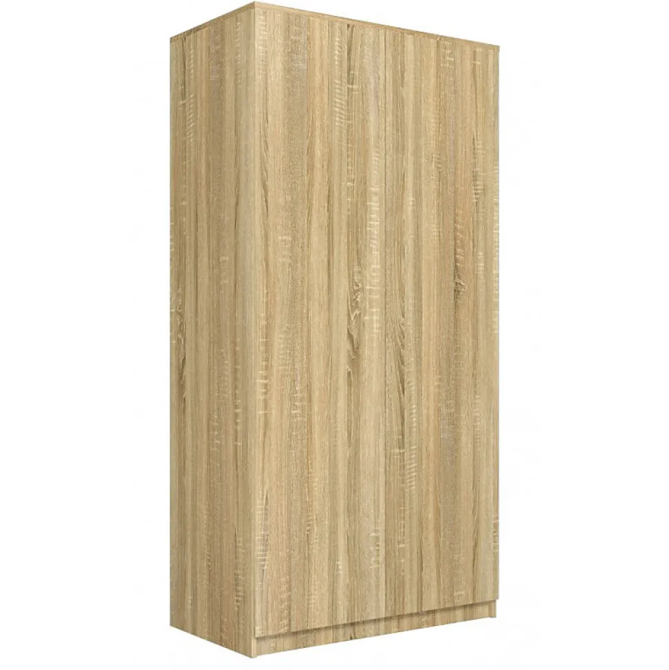 ESME - Armoire double style scandinave chambre à coucher - 90x50x180 - 2 portes - Dressing