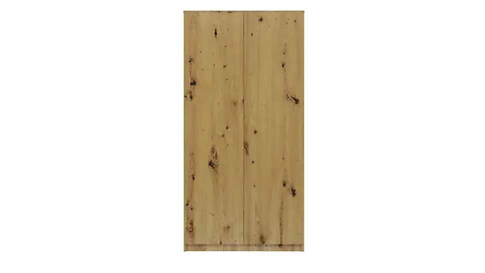 ESME - Armoire double style scandinave chambre à coucher - 90x50x180 - 2 portes - Dressing