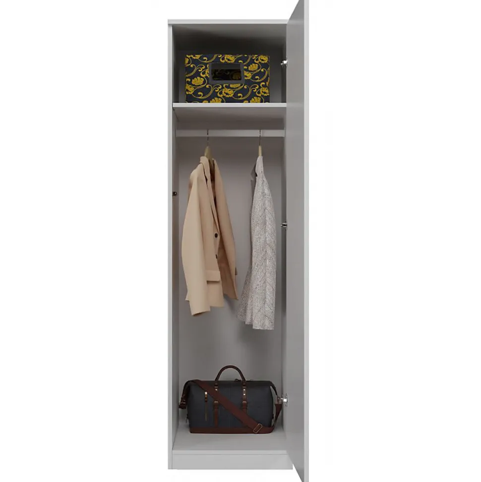 ESME - Armoire simple style scandinave chambre à coucher - 50x50x180 - 1 porte - Dressing