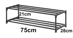 Etagere à chaussures 2 niveaux pour 8 paires