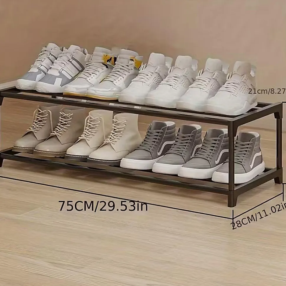 Etagere à chaussures 2 niveaux pour 8 paires
