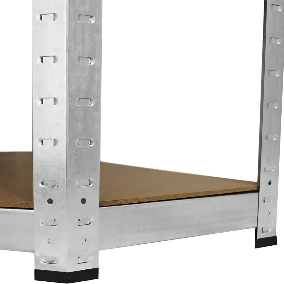 Etagere d Angle Galwix en Acier Galvanise 90cm x30cm x180cm