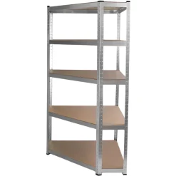 Etagere d Angle Galwix en Acier Galvanise 90cm x30cm x180cm
