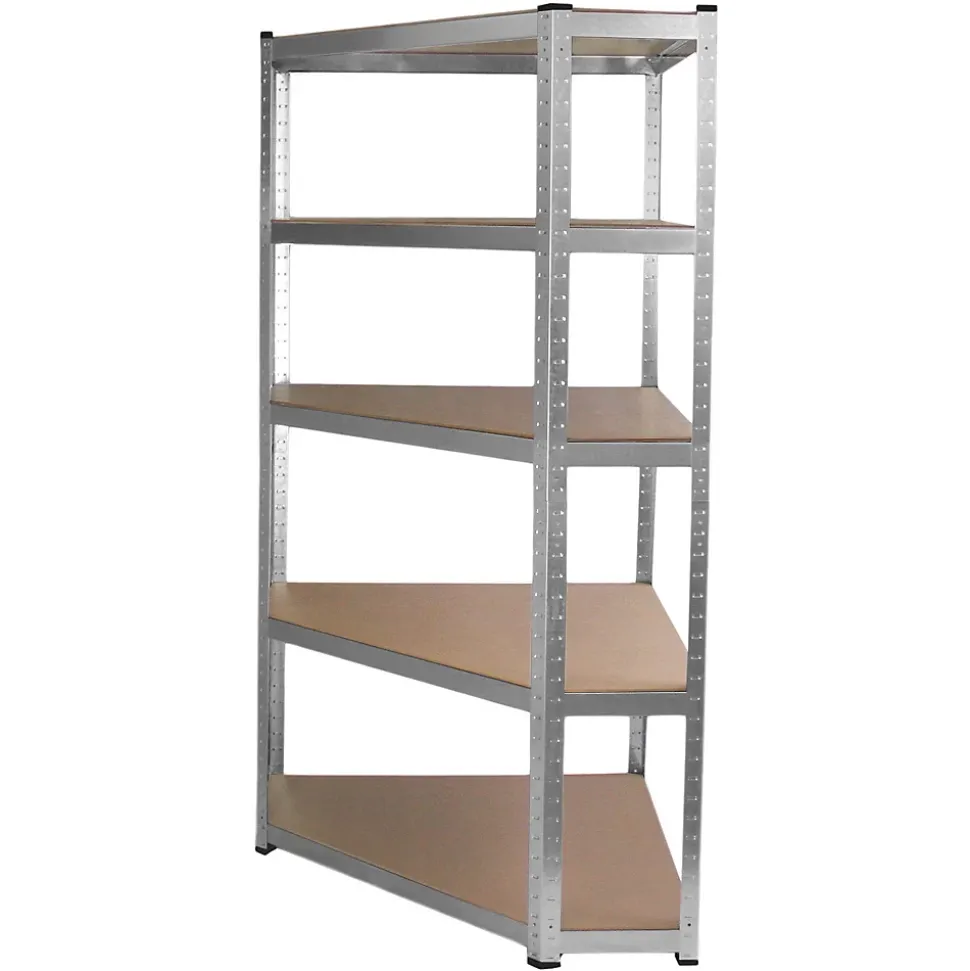 Etagere d Angle Galwix en Acier Galvanise 90cm x30cm x180cm