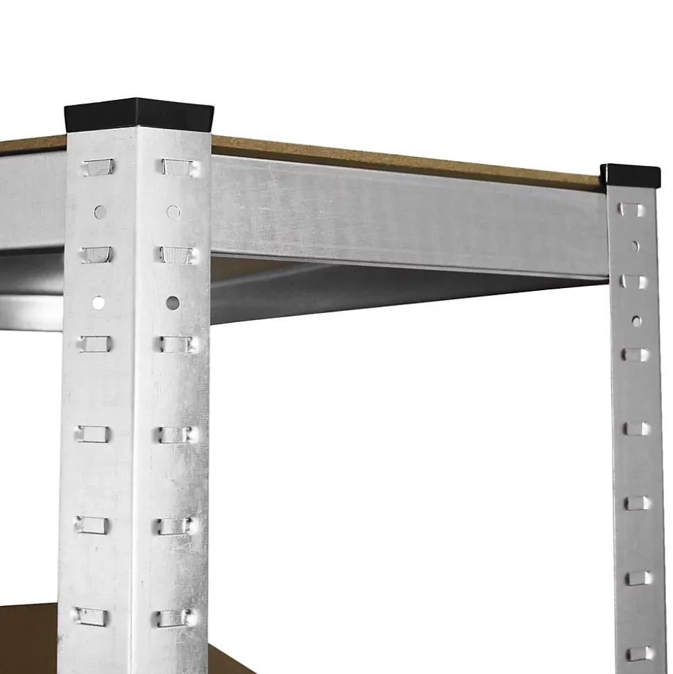 Etagere d Angle Galwix en Acier Galvanise 90cm x30cm x180cm