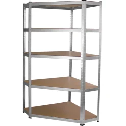 Etagere d Angle Galwix en Acier Galvanise 90cm x30cm x180cm