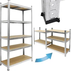Etagere de Rangement - 170x70x30 cm - Charge jusqu'a 350kg