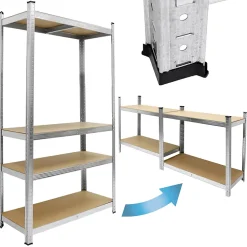 Etagere de Rangement - 160x80x40 cm - Charge jusqu'a 320 kg