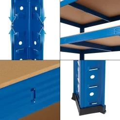 Etagere de Rangement - 200x100x50 cm - Capacite max. 875 kg - 5 Tablettes MDF
