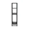 Etagere metal FRANKYSTAR Bandha 4 niveaux 85x35x20 cm noir mat