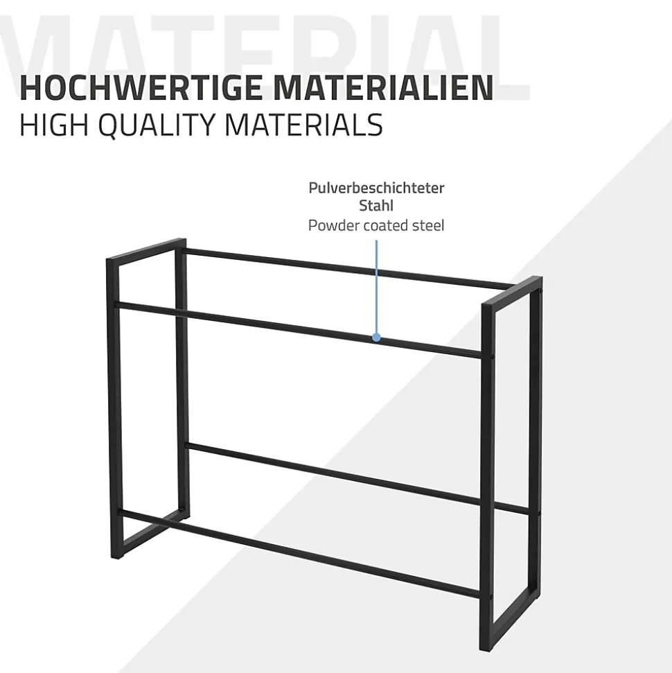 Etagere pour Caisses de Boissons 6-8 Caisses, 104x32x82,5 cm, Acier