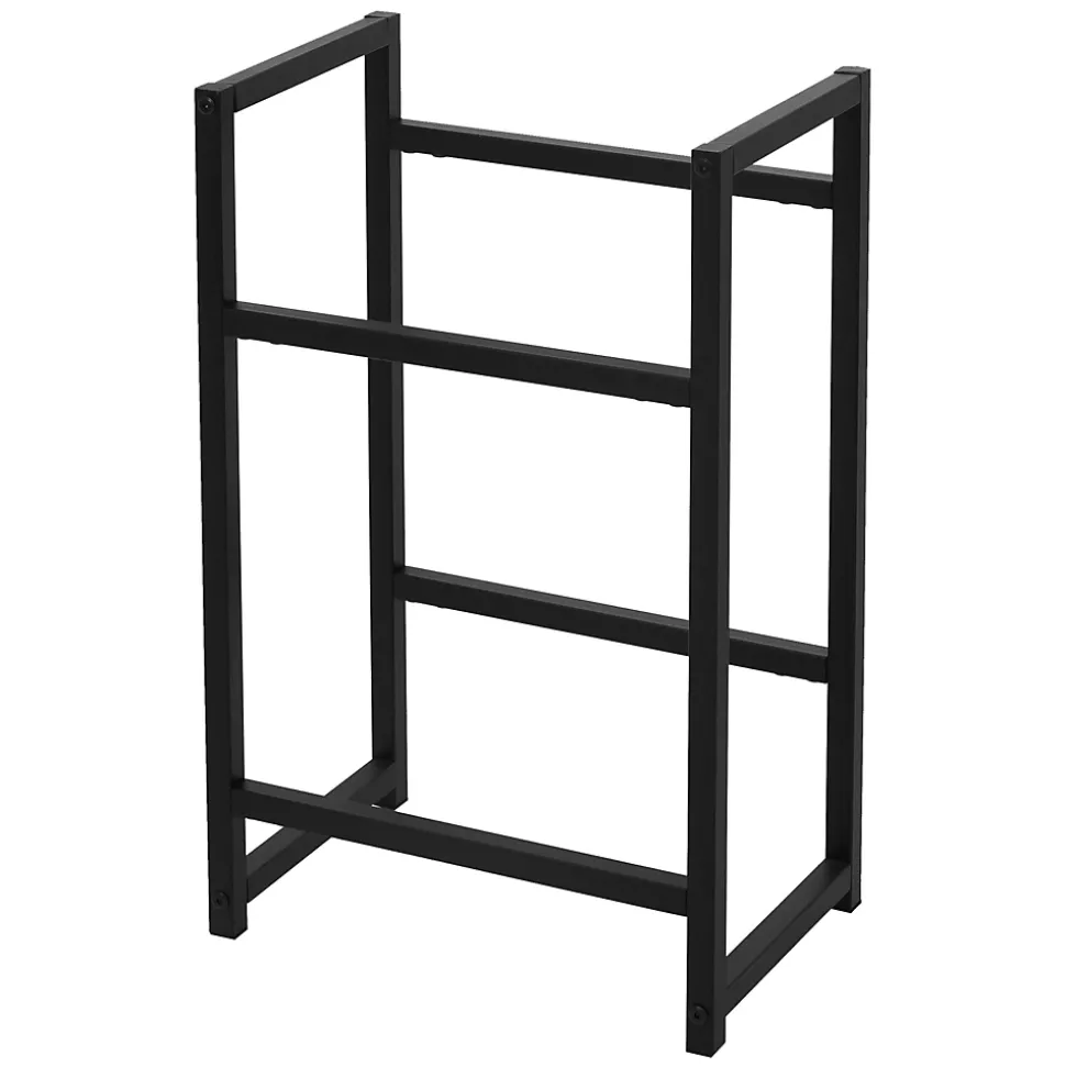 Etagere pour Caisses de Boissons 2 Caisses, 47x31x75,5 cm, Acier