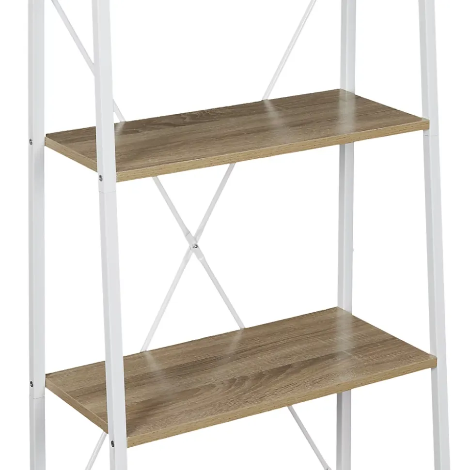 Etagère à 4 planches en bois et métal