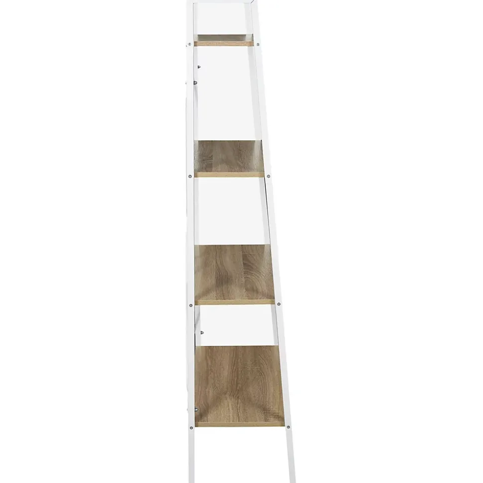 Etagère à 4 planches en bois et métal