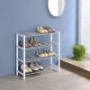 Etagère à chaussures DUBLIN blanc, 4 niveaux