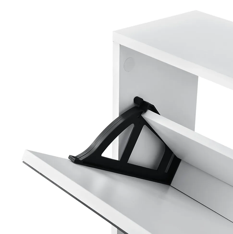 Etagère à Chaussures Vogar Miroir 67 x 63 x 17 cm Blanc en.casa