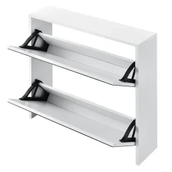 Etagère à Chaussures Vogar Miroir 67 x 63 x 17 cm Blanc en.casa