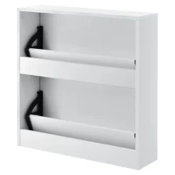 Etagère à Chaussures Vogar Miroir 67 x 63 x 17 cm Blanc en.casa