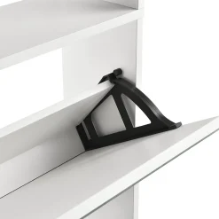 Etagère à Chaussures Vogar Miroir 134 x 63 x 17 cm Banc en.casa