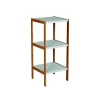 Etagère 3 Niveaux Bambou MDF Bambou Blanc MSV