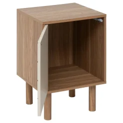 Etagère 1 porte Mix'N'Match bois et motif rayé - Marron- 5five