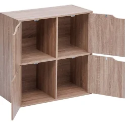 Etagère 4 portes Mix'n Door bois clair - Beige- 5five
